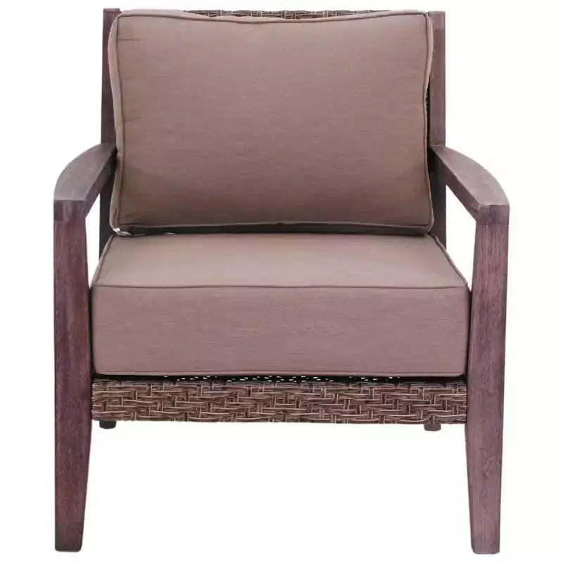 Courtyard Casual Bridgeport II Ensemble 3 pièces de fauteuils de club comprend : deux fauteuils de club et une table d'appoint