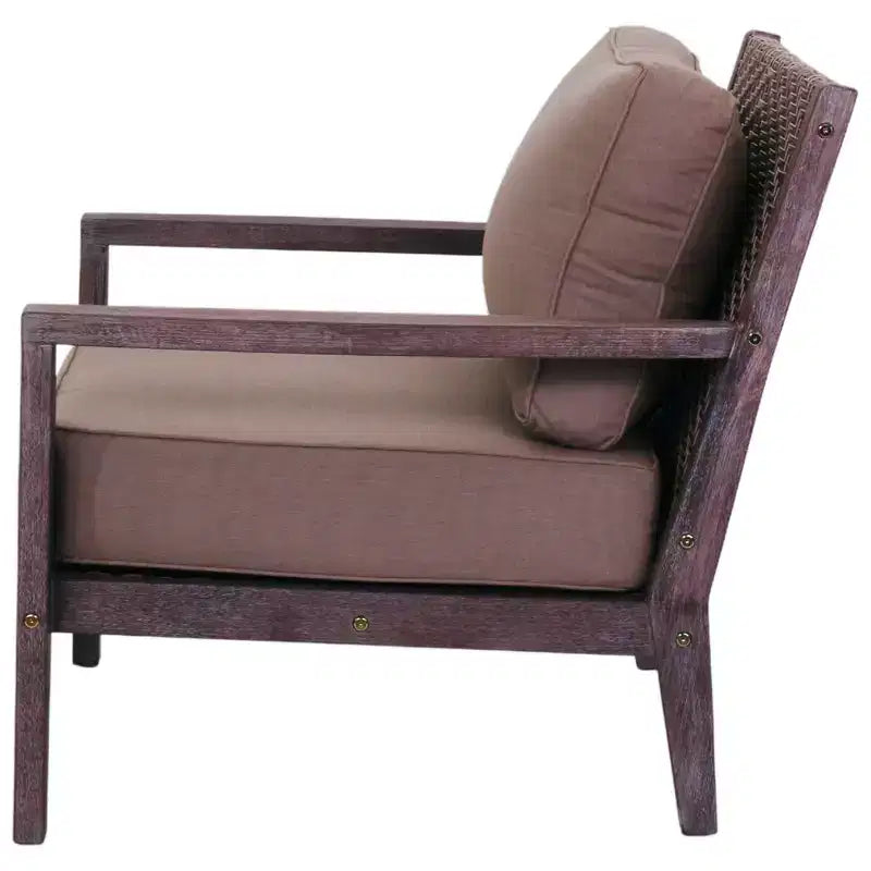 Courtyard Casual Bridgeport II Ensemble 3 pièces de fauteuils de club comprend : deux fauteuils de club et une table d'appoint