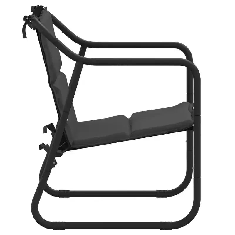 vidaXL Salon de jardin anthracite en acier laqué Standard Durable