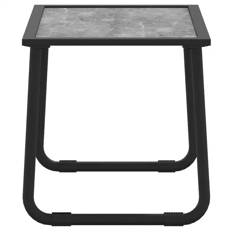 vidaXL Salon de jardin anthracite en acier laqué Standard Durable