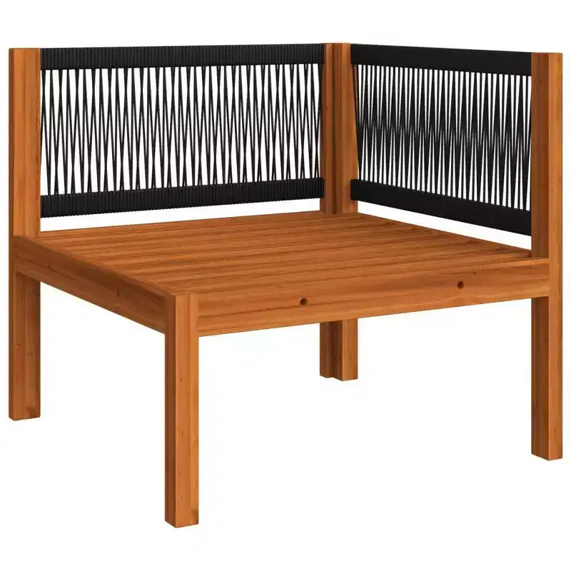 vidaXL Salon de jardin crème Bois d'acacia massif Grand salon de jardin