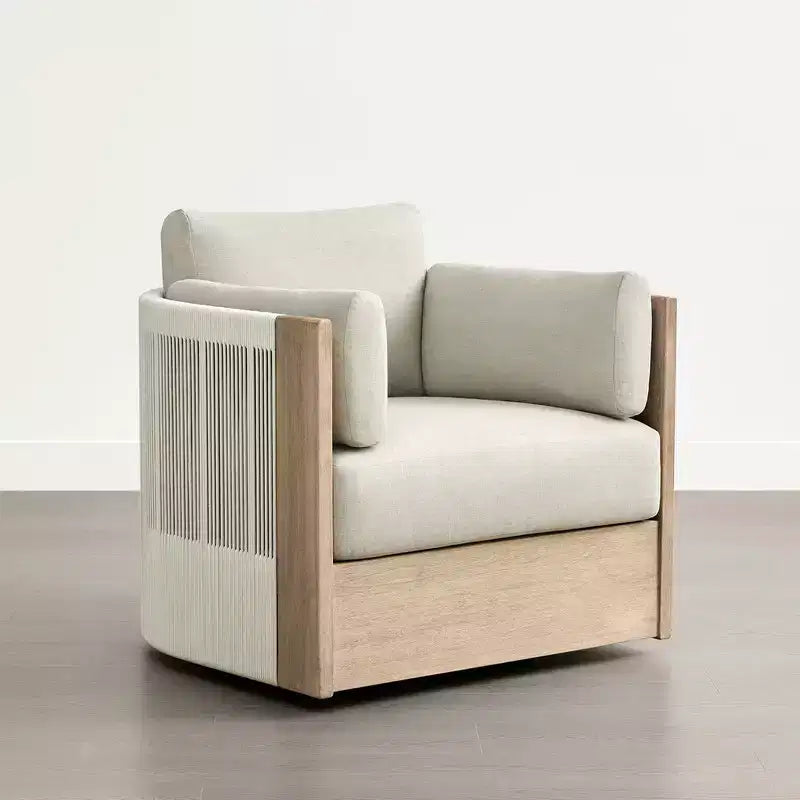Meubles de patio extérieurs en bois d'épicéa et de printemps