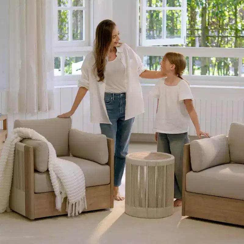 Meubles de patio extérieurs en bois d'épicéa et de printemps
