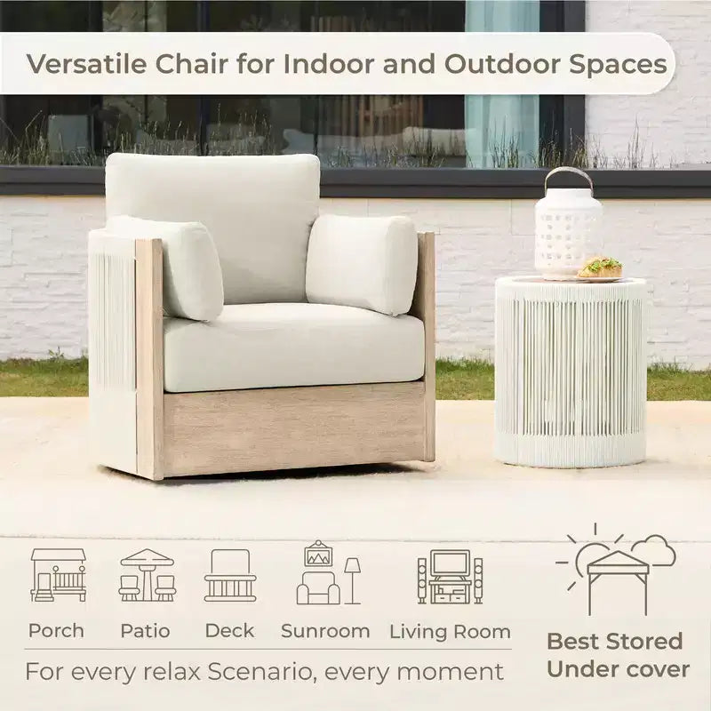 Meubles de patio extérieurs en bois d'épicéa et de printemps