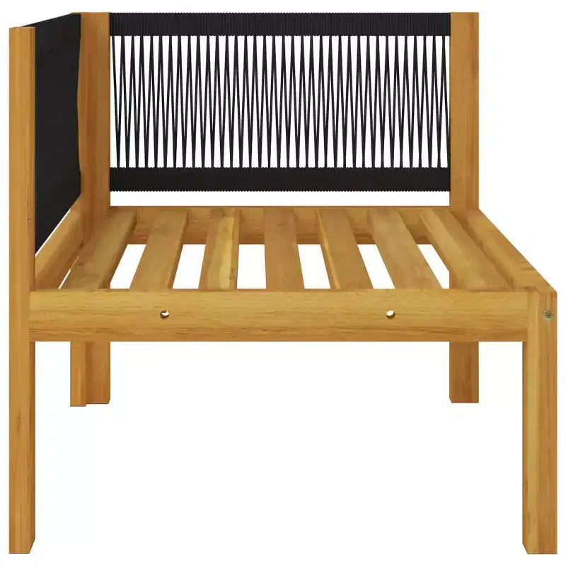 vidaXL Salon de jardin modulaire avec coussins en bois d'acacia massif