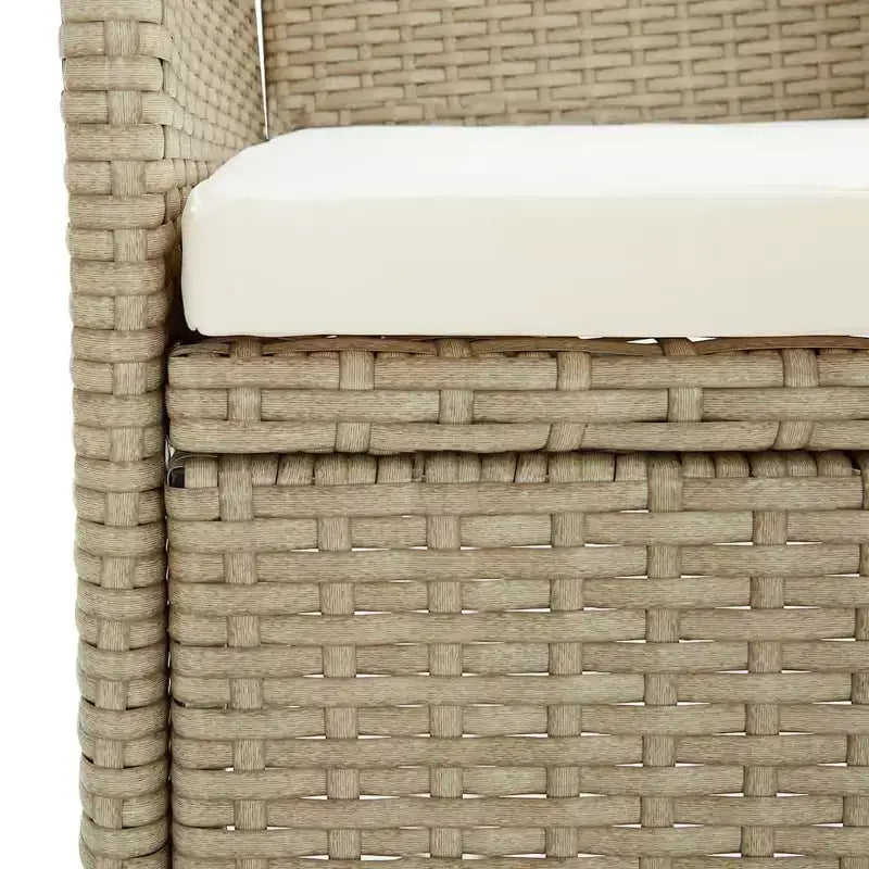 vidaXL Ensemble de salle à manger de jardin 3 pièces pour patio extérieur - Beige