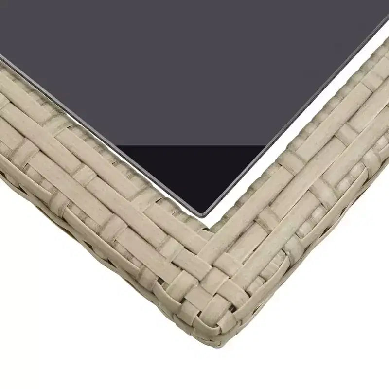vidaXL Ensemble de salle à manger de jardin 3 pièces pour patio extérieur - Beige
