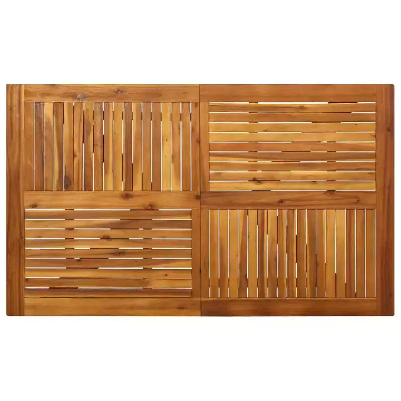vidaXL Ensemble de salle à manger Beige Bois d'acacia massif, résine tressée, Coussins en polyester