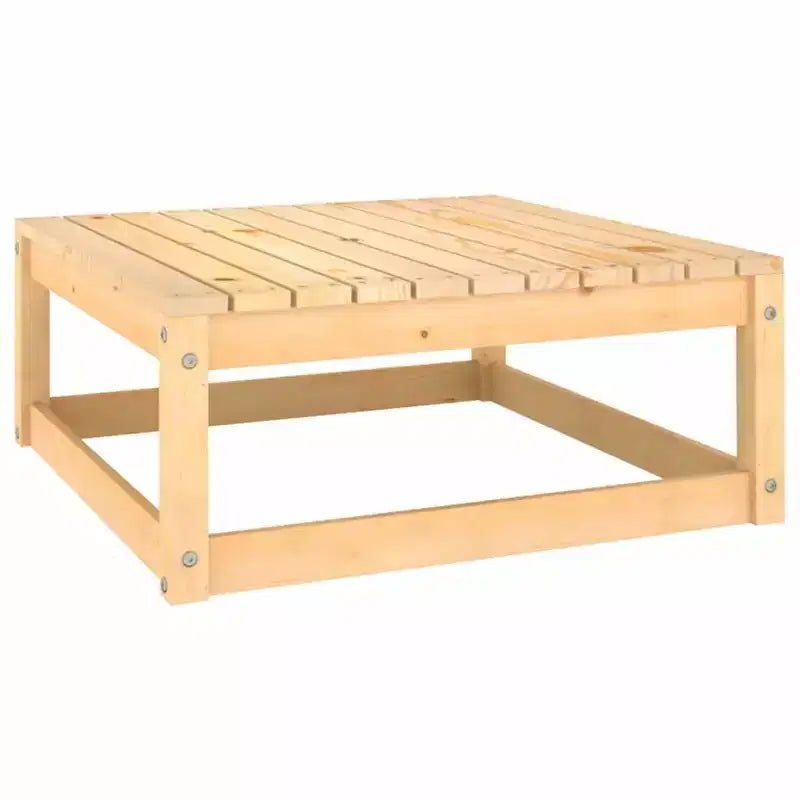 vidaXL Salon de jardin modulaire avec coussins en bois d'acacia massif - Naturel