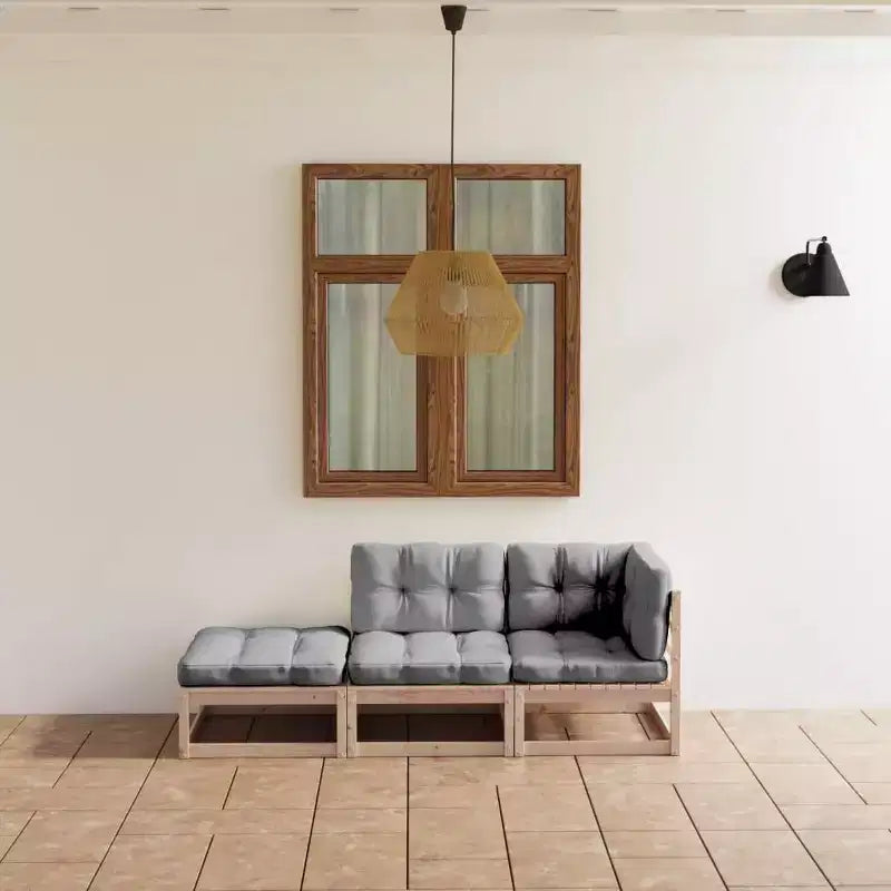 vidaXL Salon de jardin modulaire, carré et moderne
