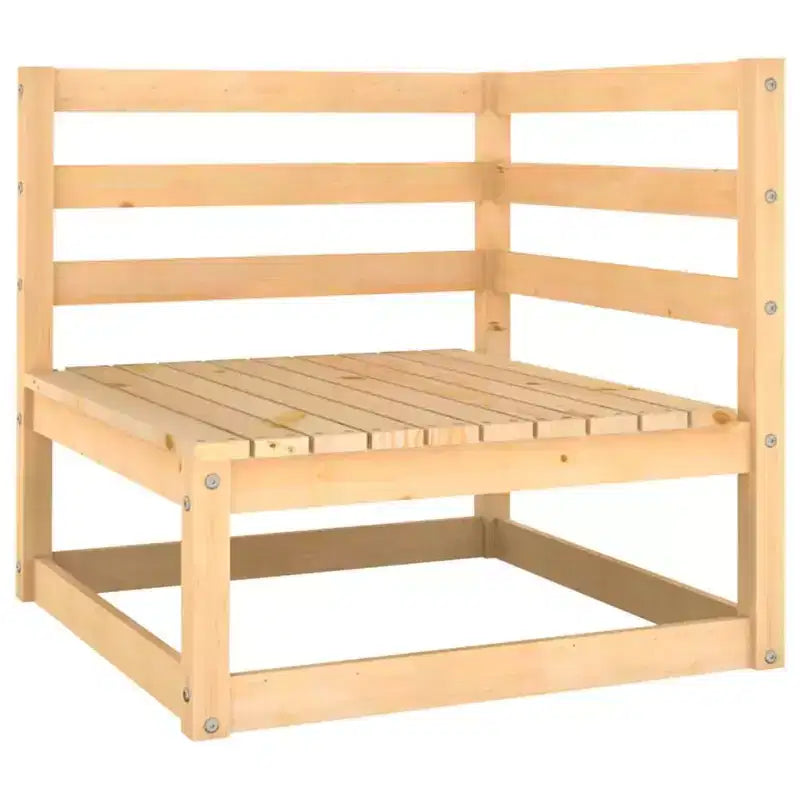 vidaXL Salon de jardin en bois naturel