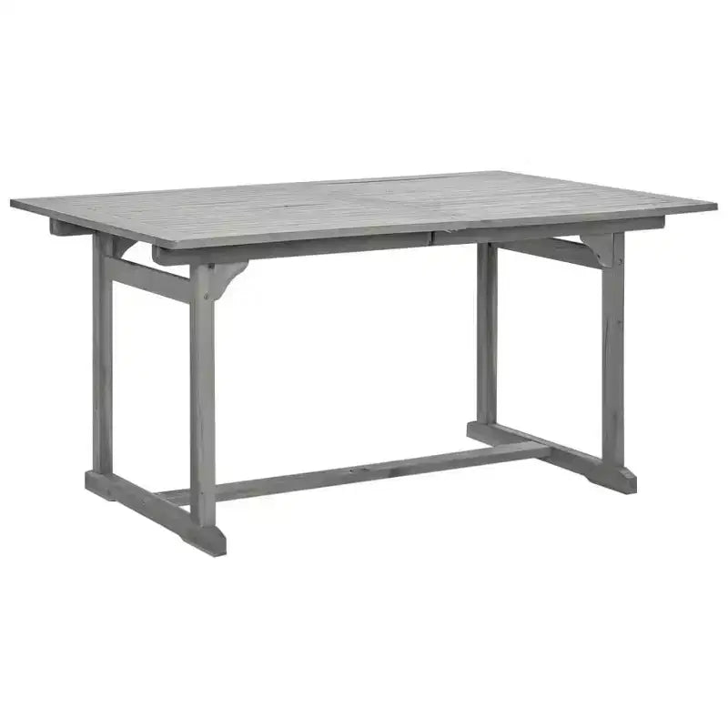 vidaXL Salon de jardin 7 pièces en bois d'acacia massif, rectangulaire, pour extérieur