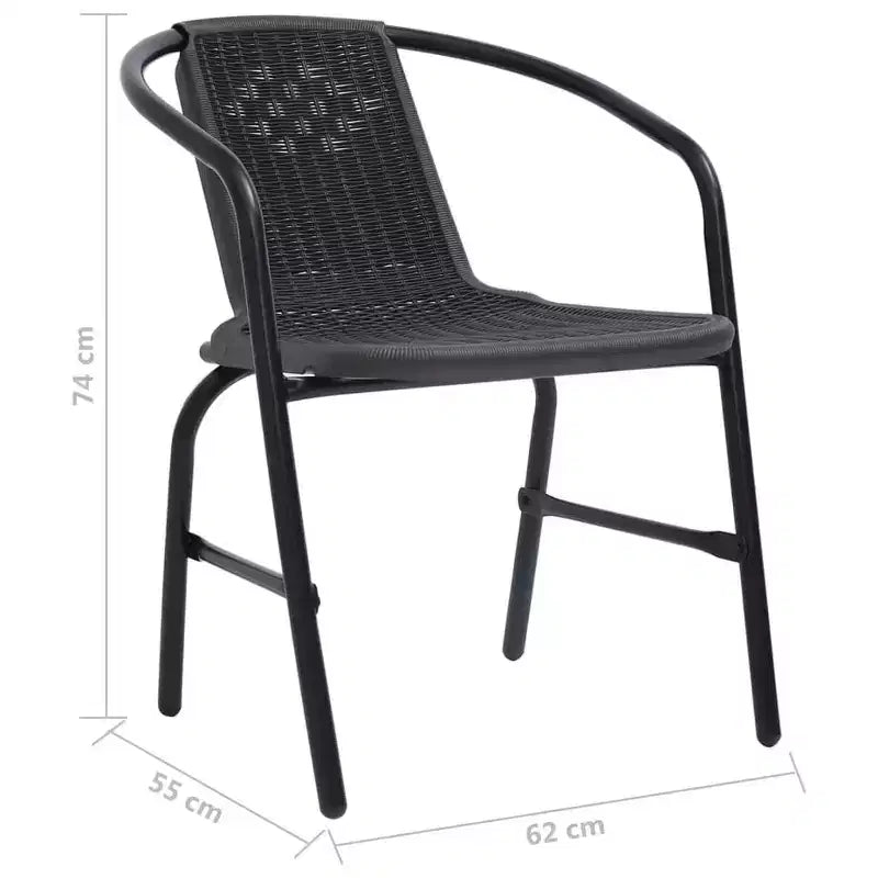 vidaXL Salon de jardin modulaire avec coussins en résine tressée
