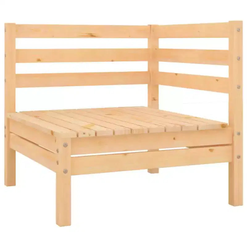 vidaXL Salon de jardin Marron clair Bois de pin massif Modulable moyen