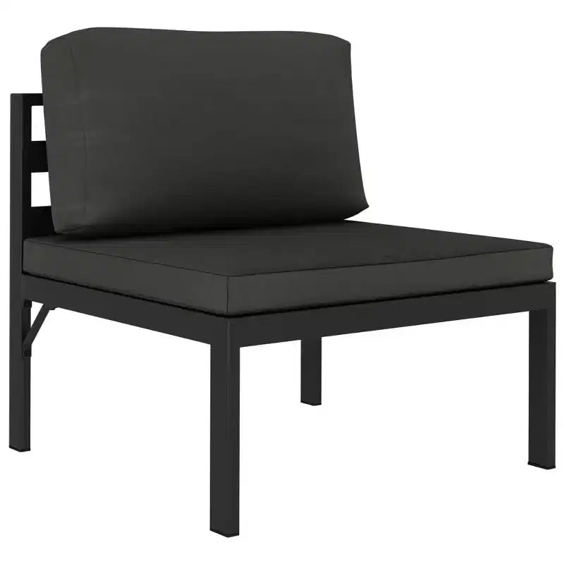 vidaXL Salon de jardin modulaire Table Aluminium Anthracite