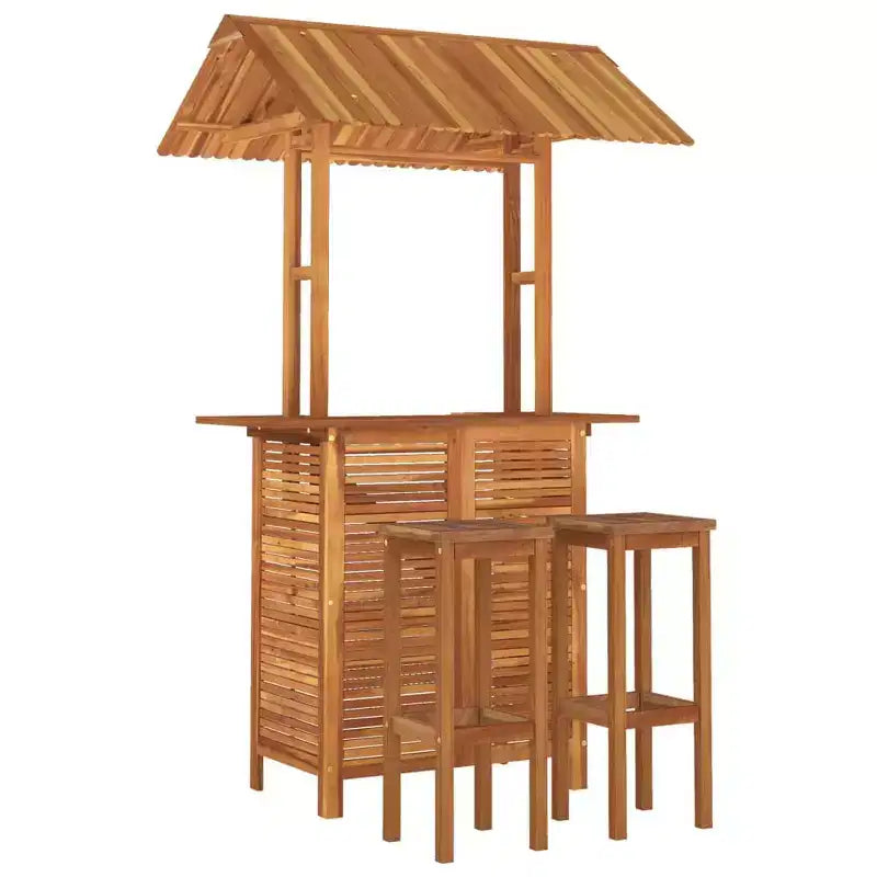 vidaXL Salon de Bar de Jardin Extérieur Balcon Table et Chaises Bois Massif d'Acacia