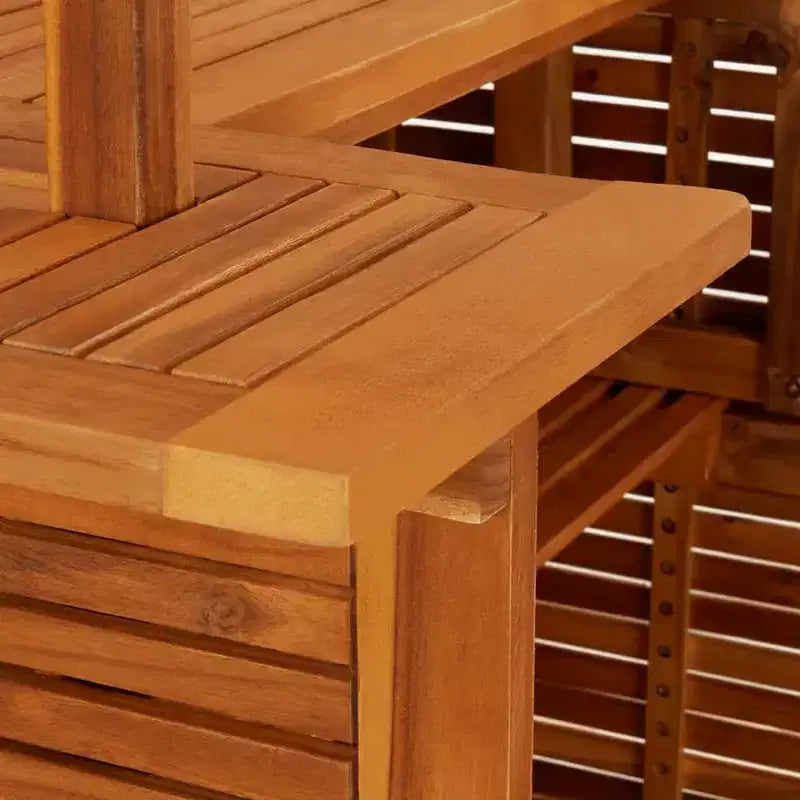 vidaXL Salon de Bar de Jardin Extérieur Balcon Table et Chaises Bois Massif d'Acacia