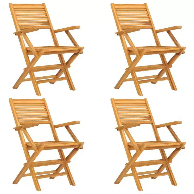 vidaXL Mobilier de jardin Teck Bois de teck massif Petit pliable
