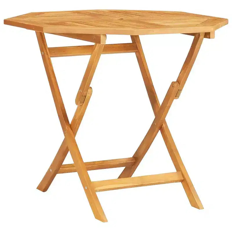 vidaXL Mobilier de jardin Teck Bois de teck massif Petit pliable