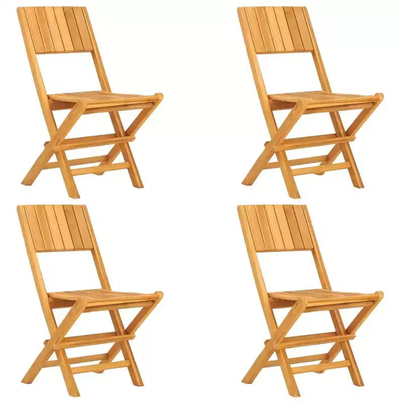 vidaXL Ensemble de salle à manger d'extérieur Table et chaises 5 pièces en bois de teck massif