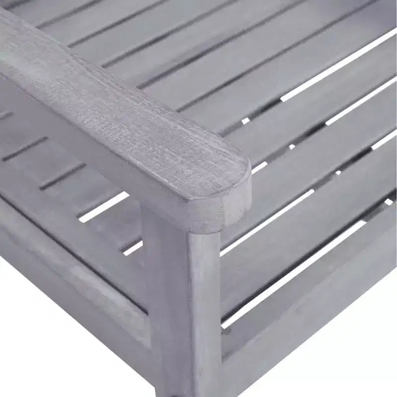 vidaXL Ensemble de salle à manger d'extérieur Table et chaises en bois d'acacia massif gris