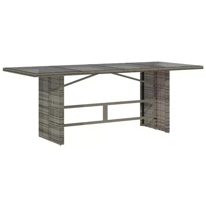 vidaXL Salon de jardin avec coussins en résine tressée gris