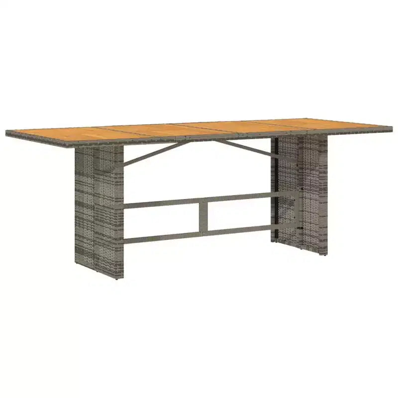 vidaXL Ensemble de salle à manger d'extérieur 7 pcs avec coussins résine tressée gris