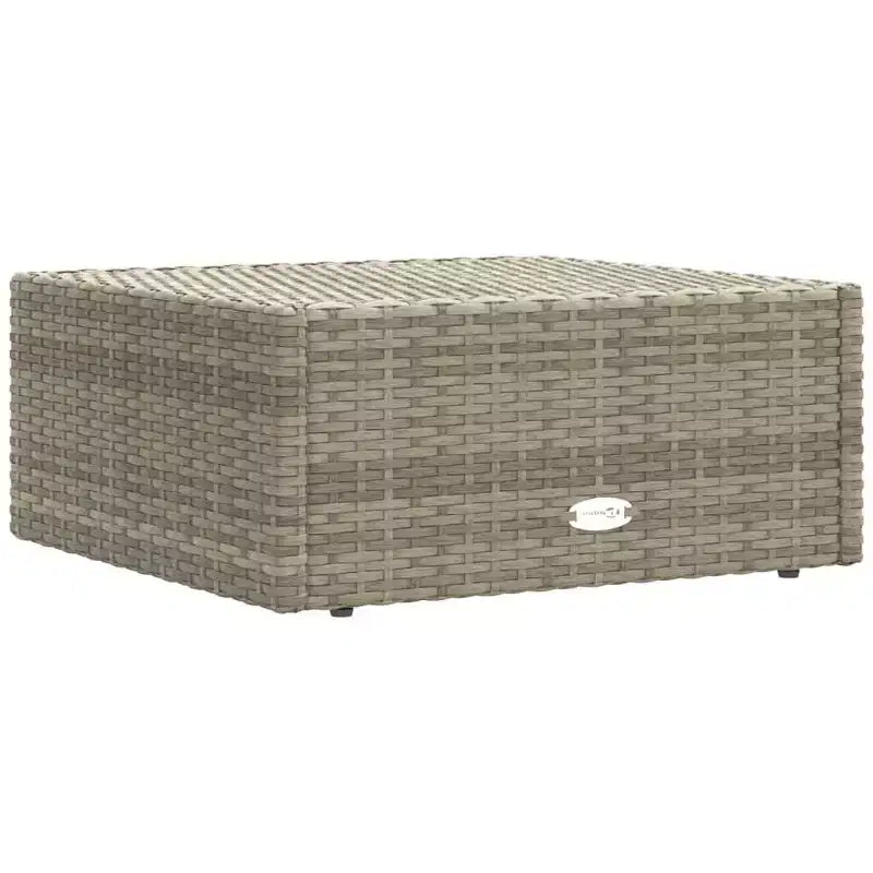 vidaXL - Ensemble de mobilier de jardin 7 pièces - Canapé modulable d'angle en résine tressée grise avec coussins - Salon de jardin modulable - Sièges réglables