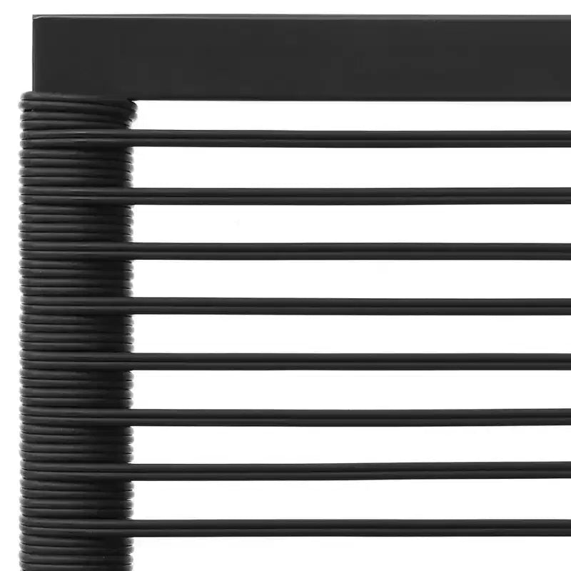 vidaXL Salon de jardin modulaire en résine tressée noir et gris