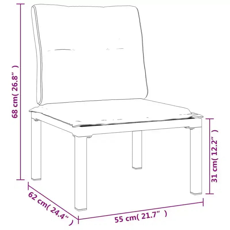 vidaXL Ensemble de salon de jardin Canapé pour pelouse de jardin en polyrotin noir et gris