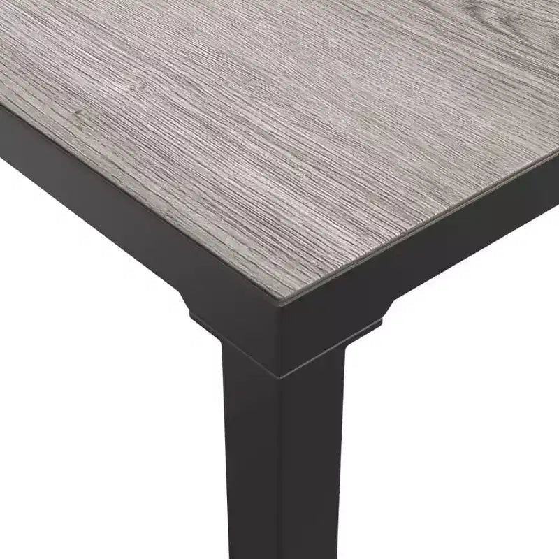 vidaXL Salon de jardin d'extérieur en résine tressée noir et gris