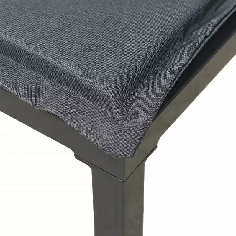 vidaXL Salon de jardin d'extérieur en résine tressée noir et gris