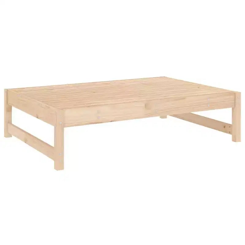 vidaXL Salon de jardin Bois naturel Bois de pin massif, Contreplaqué Moyen