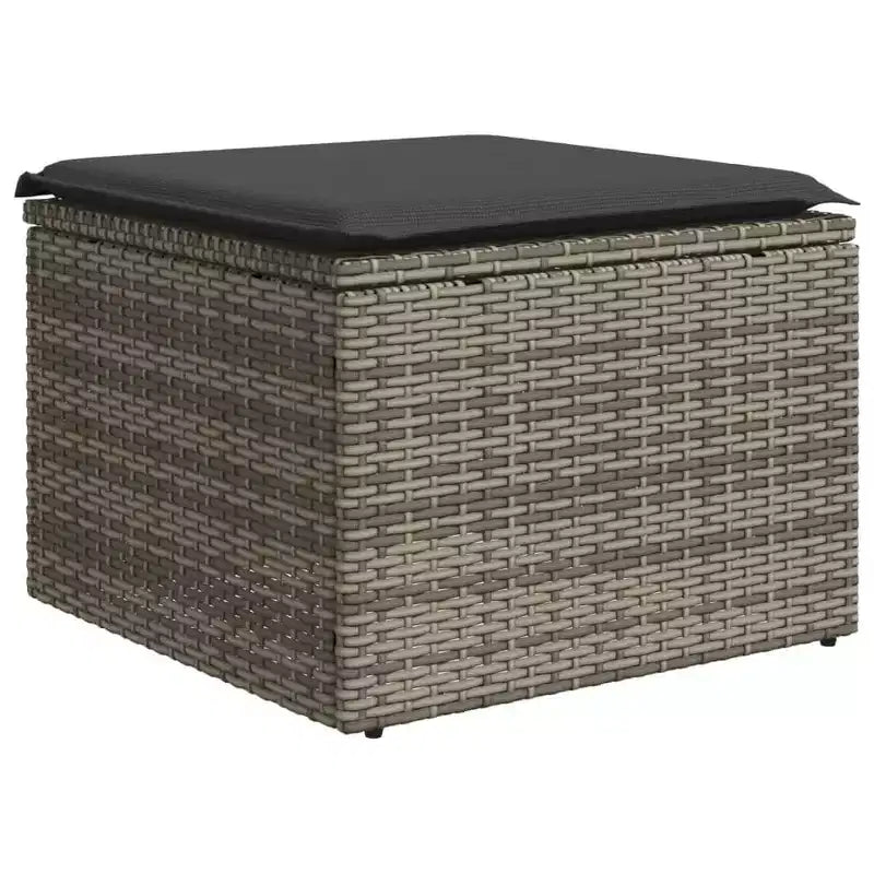 vidaXL Salon de jardin gris, gris foncé