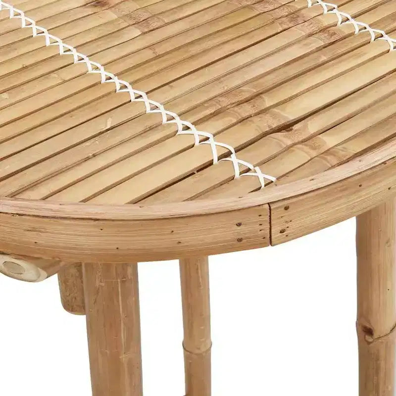 vidaXL Ensemble de bar d'extérieur bambou naturel moyen pliable