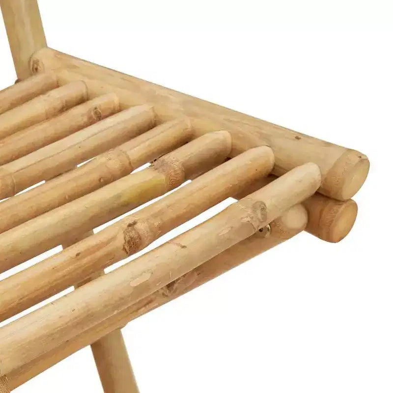 vidaXL Ensemble de bar d'extérieur bambou naturel moyen pliable