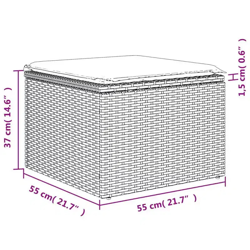 vidaXL Ensemble de canapés de jardin 5 pcs avec coussins résine tressée noir
