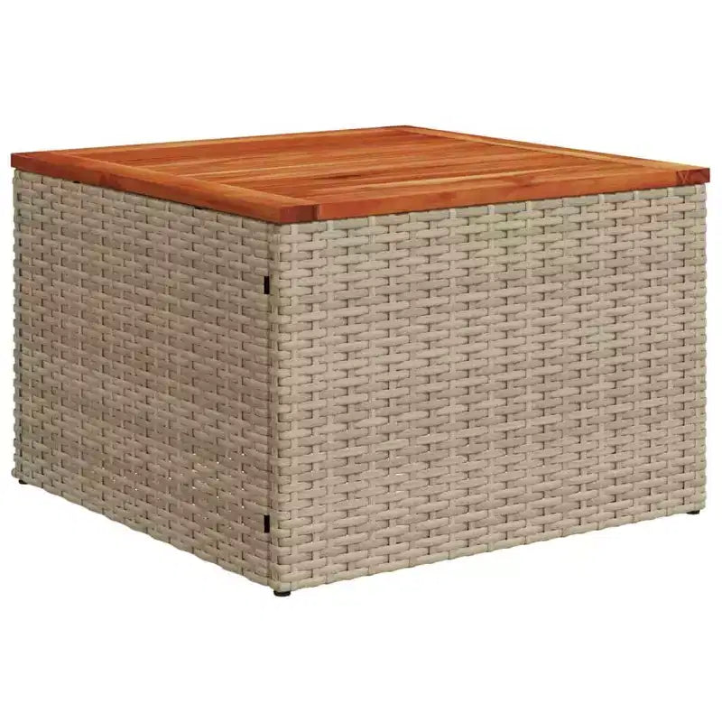 vidaXL Salon de jardin beige, blanc crème