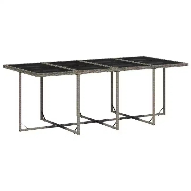 vidaXL Ensemble de salle à manger d'extérieur 12 pcs Gris et noir