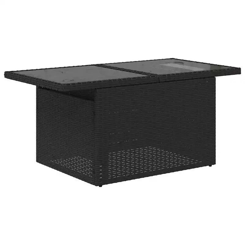 vidaXL Ensemble de canapés de jardin 6 pièces avec coussins en rotin synthétique et acacia noir