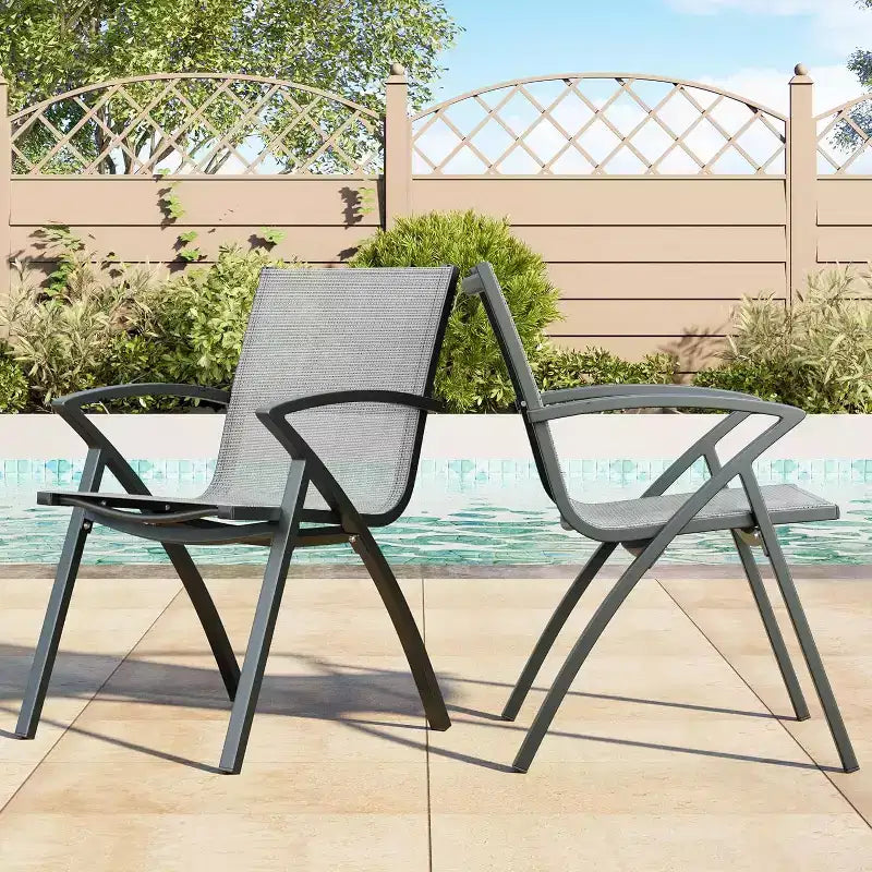 Ensemble de salle à manger d'extérieur 9 pièces COZONY avec table et chaises en aluminium de 180 cm, ensemble de meubles de patio résistant aux intempéries avec trou pour parasol pour 8 personnes