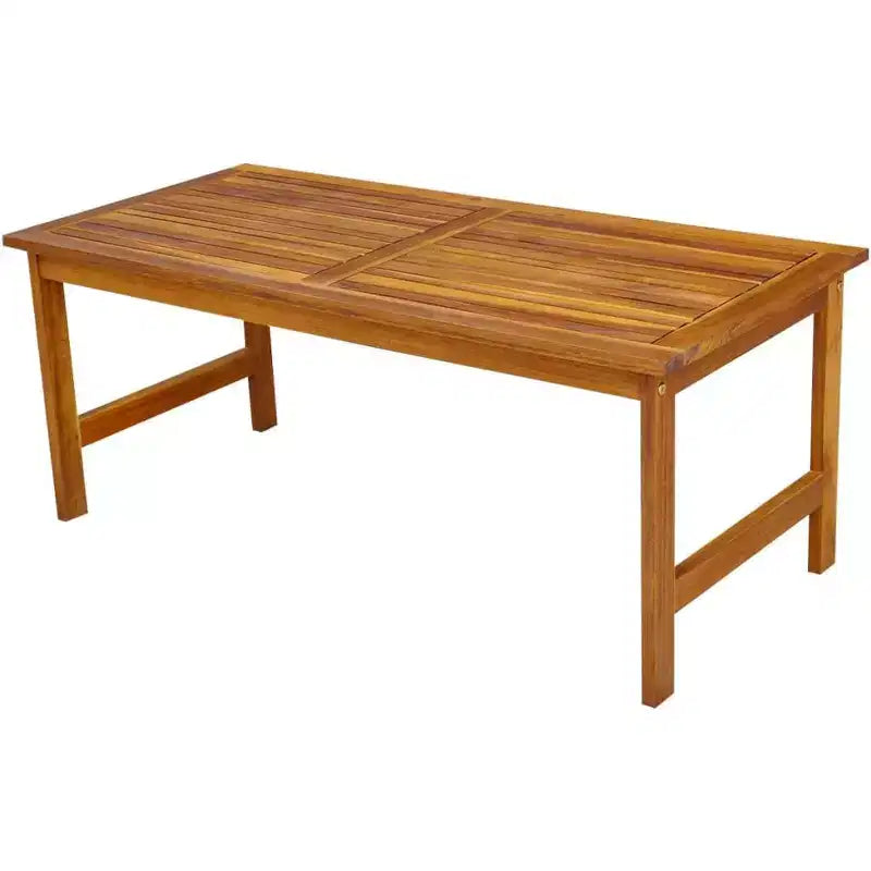 vidaXL Table et chaises de jardin Marron Bois d'acacia massif Moyen