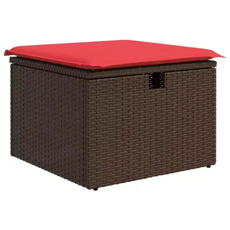 vidaXL Salon de jardin 8 pièces avec coussins résine tressée noir