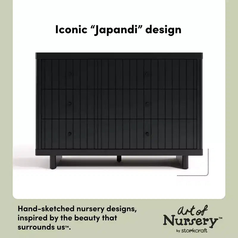 Commode double 6 tiroirs - Style Japandi