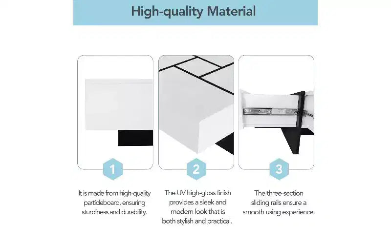 Table basse extensible avec plateau de puzzle et 4 compartiments de rangement cachés