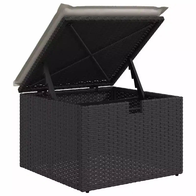 vidaXL Salon de jardin avec coussins Mobilier d'extérieur 7 pièces en résine tressée