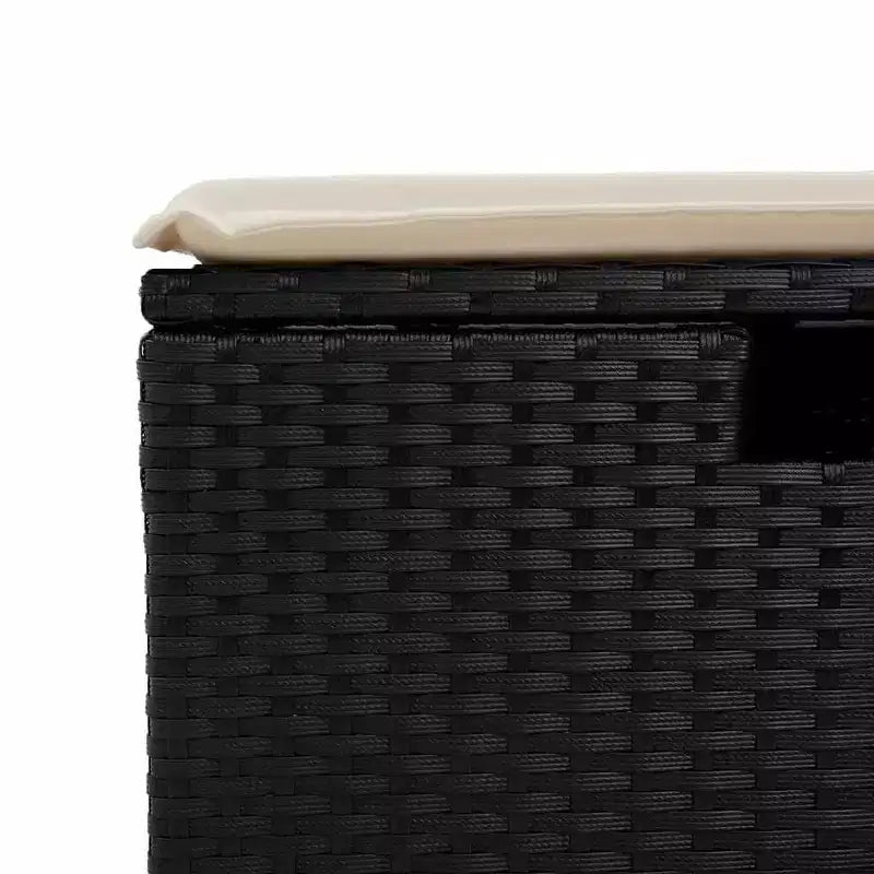 vidaXL Salon de jardin avec coussins Mobilier d'extérieur 7 pièces en résine tressée