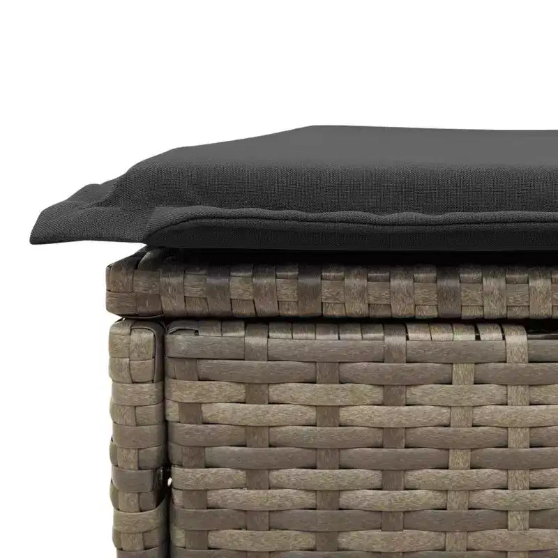 vidaXL Salon de jardin 4 pièces en résine tressée avec coussins