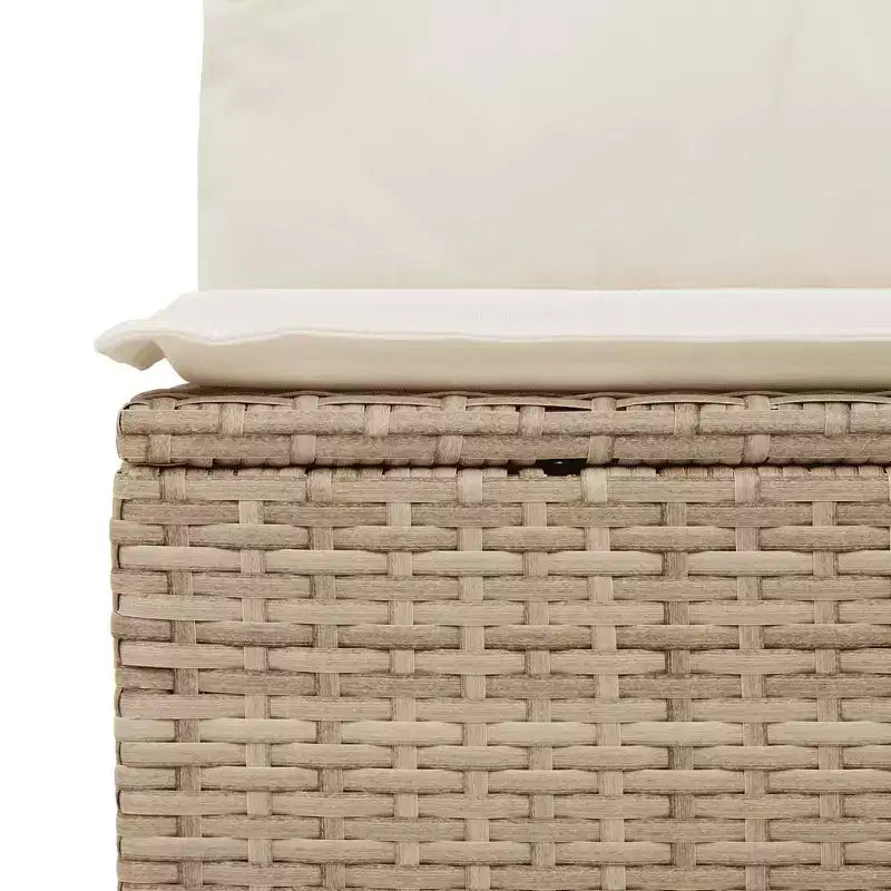 vidaXL Salon de jardin 4 pièces en résine tressée avec coussins