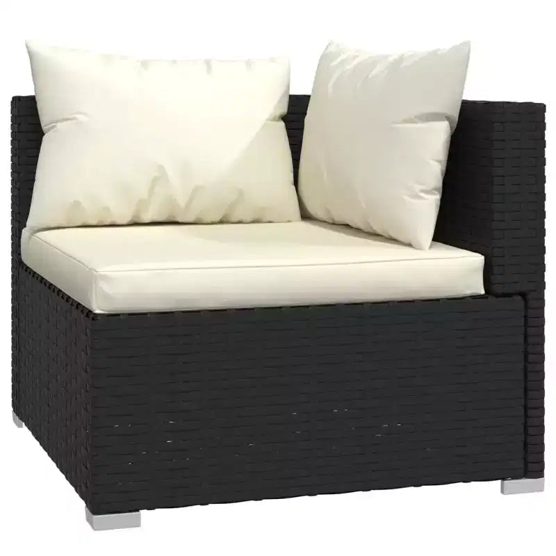 vidaXL Salon de jardin modulaire moyen en résine tressée
